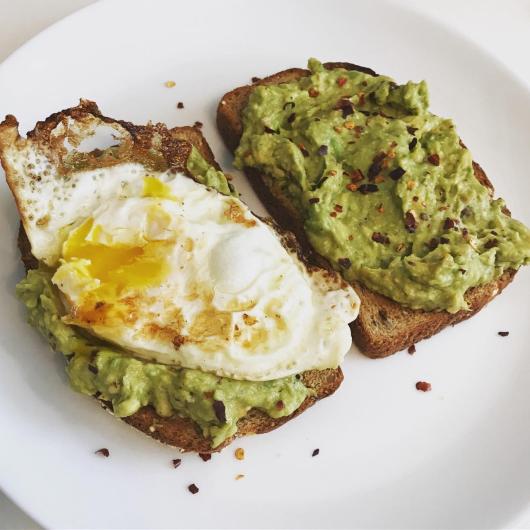 egg avocado toast